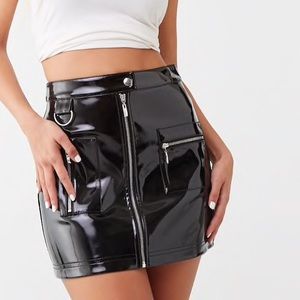 Faux Patent Leather Mini Skirt SOLD OUT